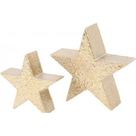 Mottled Gold Aluminium Star- Small